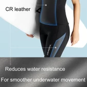 Cbtx Dıve & Saıl 2mm Bölünmüş Kolsuz Wetsuit Warm Sörf Ve Yüzme Şort 001 - 6