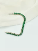 Axcce Serie Yeşil Taş Su Yolu Bileklik 17 cm - 2