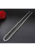 Kral Model Erkek Çelik Zincir Kolye 5 mm 55 cm - 2