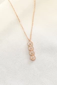 925 Ayar Suyolu Rose Gold Gümüş Kolye thumbnail 1