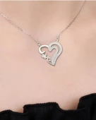 Diamond My Love Kalp Kadın Gümüş Kolye thumbnail 2