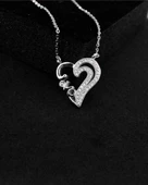 Diamond My Love Kalp Kadın Gümüş Kolye thumbnail 4