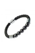 Hematit Doğal Taşlı Erkek Bileklik - 1