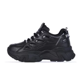 Skuaıter 1001-6 Siyah Kalın Taban Kadın Sneaker Ayakkabı - 2