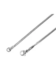 Erkek Çelik Kolye Zincir Yılan Snake İnce Model 2 mm 65 cm - 1