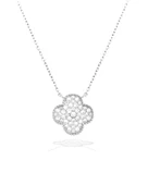 Luck Serisi Zarif Model Şans Gümüş Kadın Kolye thumbnail 1