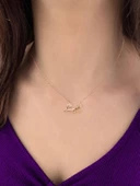 925 Ayar Zeytin Dalı Tutan Kuş Kadın Gümüş Kolye thumbnail 2