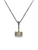 Antik Viking Çekiç Erkek Gümüş Kolye - 4