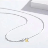 925 Ayar Gümüş Lusso İtaly Kadın Kolye Küp Zincir thumbnail 2