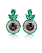 Sultanit Zümrüt Taşlı Işıltılı Endam Kadın Gümüş Küpe thumbnail 1