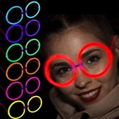 NessiWorld GlowStickPartiGözlüğüGlowPartisiYuvarlakŞekilliFosforluGözlük6Adet - 1