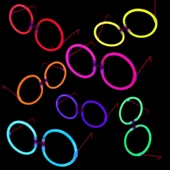 NessiWorld GlowStickPartiGözlüğüGlowPartisiYuvarlakŞekilliFosforluGözlük6Adet - 7