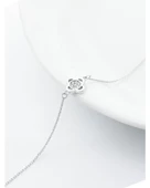 Luck Serisi Swarovski Taşlı Minimal Yonca Kadın Gümüş Bileklik thumbnail 3