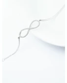 Sade Sonsuzluk Model Classical Kadın Gümüş Bileklik thumbnail 3