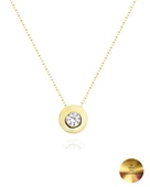 18k Serie Oro Tektaş Kadın Gümüş Kolye thumbnail 1