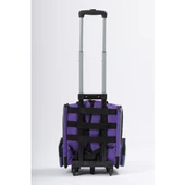 Brave Paws Tekerlekli Plastik Fileli Kedi ve Köpek Taşıma Çantası Çekçek Mekanizmalı Yıkanabilir Mor - 5