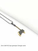Savaşçı Baltası Erkek Gümüş Kolye - 5