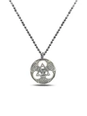 İskandinav Odin Trinity Ruh Erkek Gümüş Kolye - 1