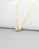 18k Serie Oro Tektaş Kadın Gümüş Kolye thumbnail 3