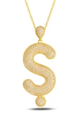 18k Serie Oro Ş Harfi Kadın Gümüş Kolye thumbnail 1