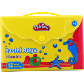 Play-Doh Pastel Boya Çantalı 12 Renk PLAY-PA005 - 1