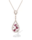 Rubalit Turmalin Rose Gold Histryum Kadın Gümüş Kolye thumbnail 1