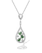 Zümüt Işıltısı Histryum Kadın Gümüş Kolye thumbnail 1