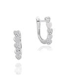 Dia Serisi Kalpli Kadın J Model Gümüş Küpe 14 MM thumbnail 1