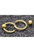 Yuvarlak Toplu Halka Kadın Küpe 20 mm - 2