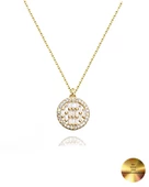 18k Serie Oro Baget Taşlı Minimal Kadın Gümüş Kolye thumbnail 1