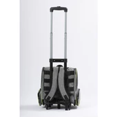 Brave Paws Tekerlekli Plastik Fileli Kedi ve Köpek Taşıma Çantası Çekçek Mekanizmalı Yıkanabilir (GRİ) - 5