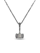 Antik Viking Çekiç Erkek Gümüş Kolye - 1