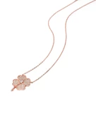 Luck Serisi Dört Yaprak Caoverleaf Gümüş Kadın Kolye thumbnail 3