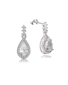 Zirkon Taşı Lusso Damla Diamond Model Kadın Gümüş Küpe thumbnail 1