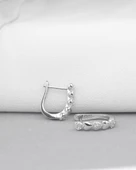 Dia Serisi Kalpli Kadın J Model Gümüş Küpe 14 MM thumbnail 2