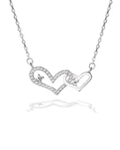 Diamond Serisi Minik Kalbim Tektaş Işıltılı Gümüş Kadın Kolye thumbnail 1