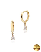 18k Serie Oro Damla Taşlı Minimal Kadın Gümüş Küpe thumbnail 1