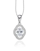 Oval Tektaş Special Lusso Kadın Gümüş Kolye thumbnail 1