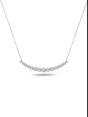 925 Ayar Gümüş Zirkon Taşlı Suyolu Kadın Gümüş Kolye thumbnail 1