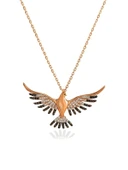 Anka Kuşu Büyük Boy Kadın Gümüş Kolye 7 Gr thumbnail 1