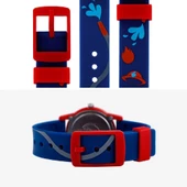 Q&Q VR99J019Y Lacivert Kırmızı İtfaiye Desenli Su Geçirmez Erkek Çocuk Kol Saati - 3