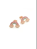 925 Ayar Gümüş Bulutlu Gökkuşağı Kadın Küpe thumbnail 2