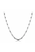 Çelik İnce Erkek Zincir Kolye 3 mm 55 cm - 1