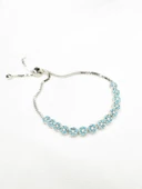 925 Ayar Gümüş Firuze Taşlı Suyolu Asansör Kilitli Kadın Bileklik thumbnail 3