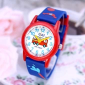 Q&Q VR99J019Y Lacivert Kırmızı İtfaiye Desenli Su Geçirmez Erkek Çocuk Kol Saati - 2