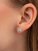 Gümüş 4 Yaprak Yonca Kadın Gümüş Küpe thumbnail 2