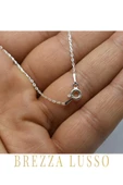 925 Ayar Gümüş İnce Kadın Kolye Zinciri thumbnail 4