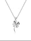 Gümüş Dört Yapraklı Yonca Kadın Gümüş Kolye thumbnail 1