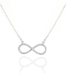 Sade Sonsuzluk Model Classical Kadın Gümüş Kolye thumbnail 1