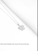 Timeless Series Zirkon Taşlı Gümüş Işıltılı Kanat Kelebek Kolye - 3